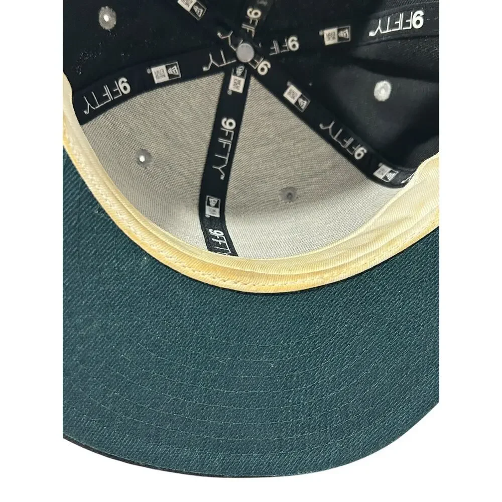 FARMERS MARKET HAWAII OG NEW ERA 100% WOOL SNAPBACK HAT BLACK/GREEN (VERY RARE)
